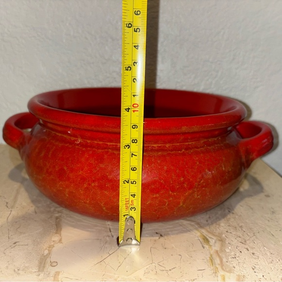 De Silva Italy Large Baking Casserole Dish Red Terracotta Pot with Lid - Picture 15 of 15